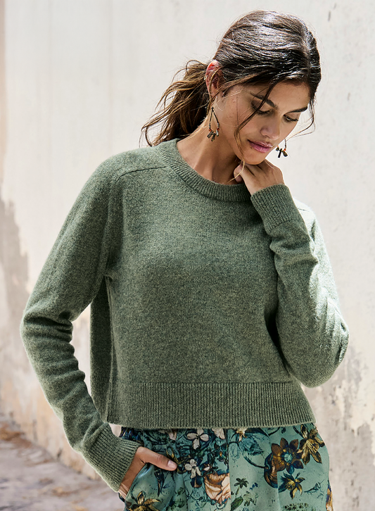 Cropped Luxe Pullover