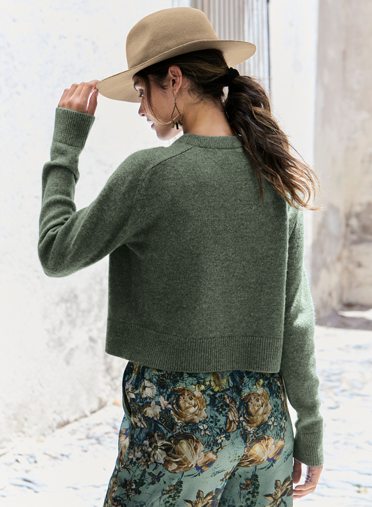 Cropped Luxe Pullover