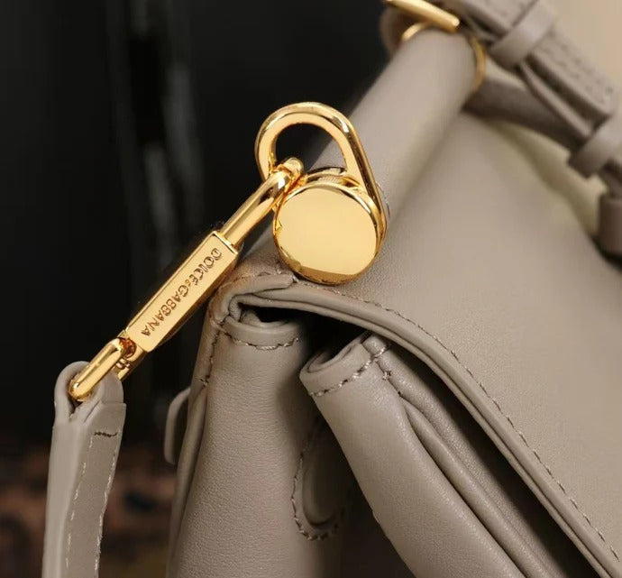 Dolce & Gabbana 2026 My Sicily Bag 20cm Taupe Calfskin