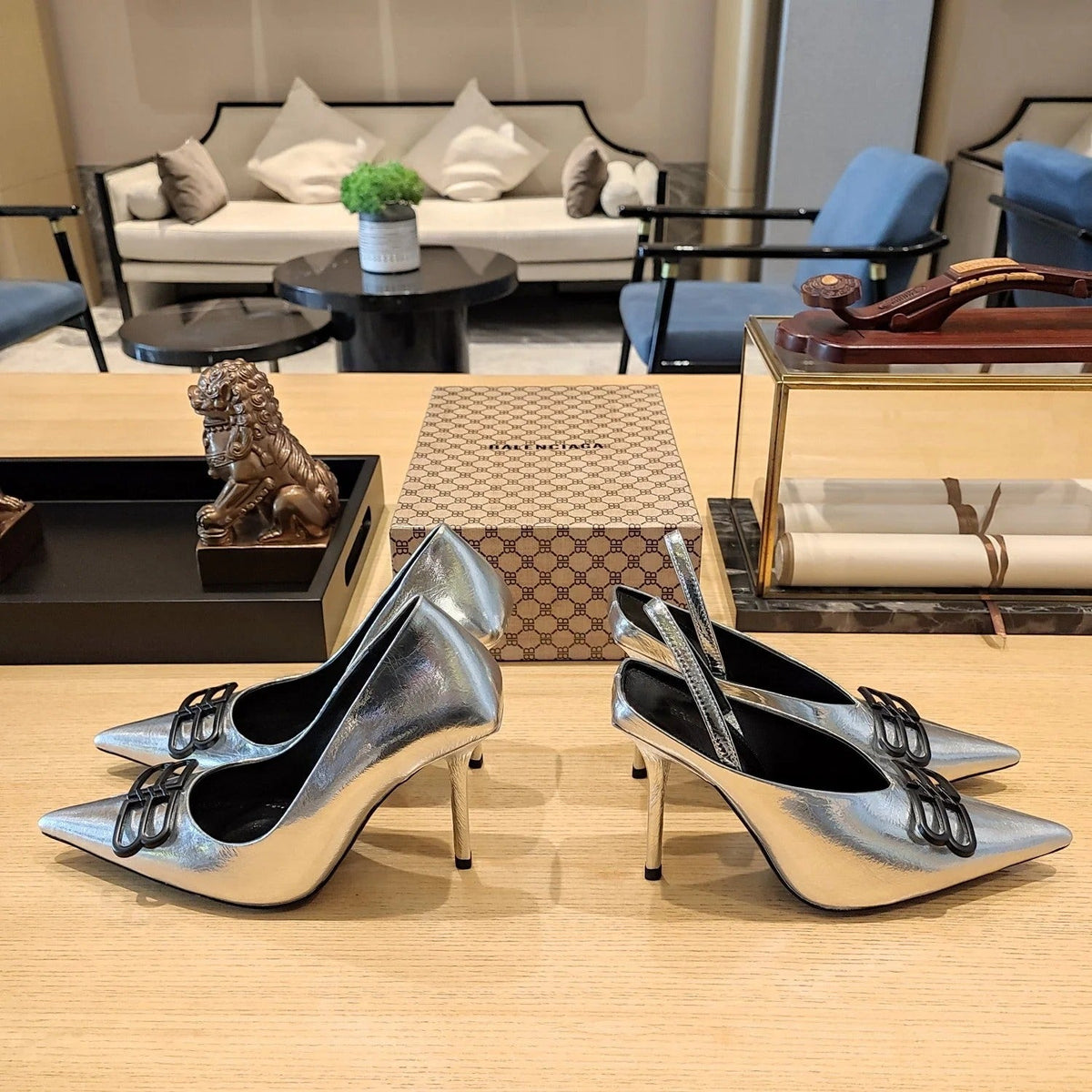 Balenciaga 26s High Heel Pump 90 Genuine Leather