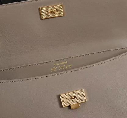Dolce & Gabbana 2026 My Sicily Bag 20cm Taupe Calfskin