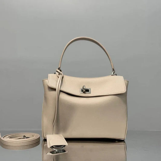 Balenciaga Mini Bag 22 Beige Calfskin Sliver Hardware