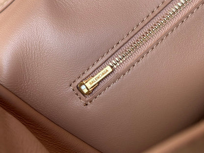 Balenciaga 2025 Rodeo Bag 40cm Milk Tea Smooth Calfskin