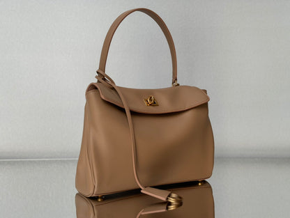 RODEO SMALL BAG 29 IN CAMEL BEIGE SMOOTH CALFSKIN GOLD HARDWARE