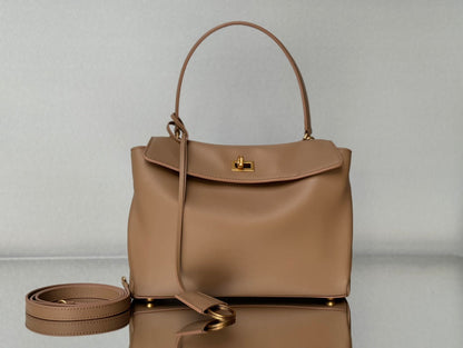 RODEO SMALL BAG 29 IN CAMEL BEIGE SMOOTH CALFSKIN GOLD HARDWARE