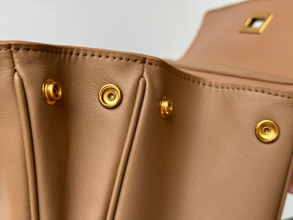 Balenciaga 2025 Rodeo Bag 40cm Milk Tea Smooth Calfskin