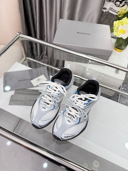 Balenciaga Monday Sneakers White Sliver Mesh TPU 714947