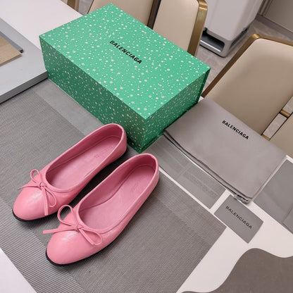 Balen 25 bow ballet flat pink sheepskin 184480
