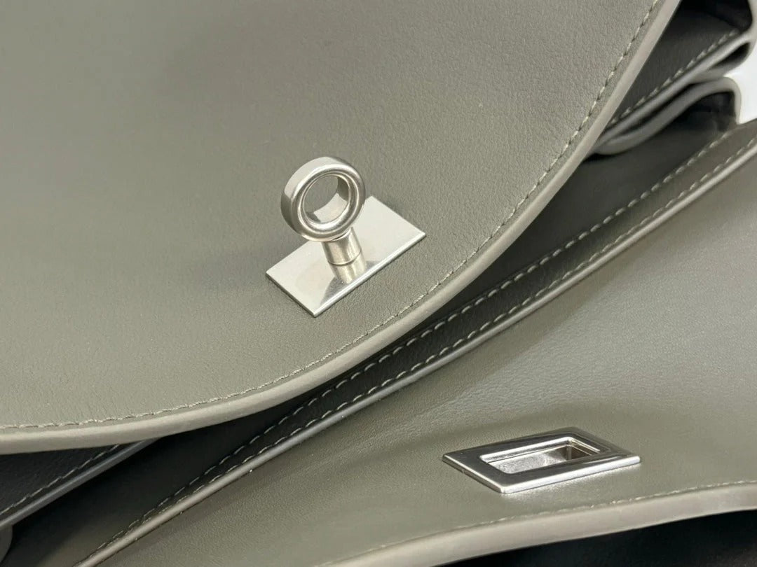 Balenciaga Small Rodeo Bag 29 Olive Green Calfskin Sliver Hardware
