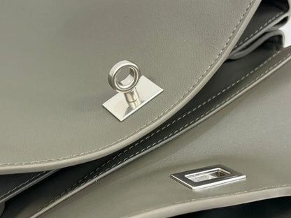 Balenciaga Small Rodeo Bag 29 Olive Green Calfskin Sliver Hardware