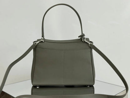 Balenciaga Small Rodeo Bag 29 Olive Green Calfskin Sliver Hardware