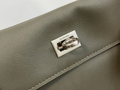 Balenciaga Small Rodeo Bag 29 Olive Green Calfskin Sliver Hardware